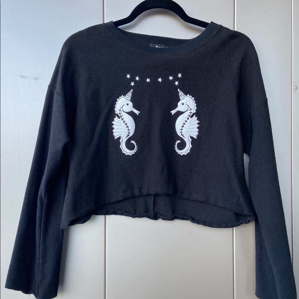 Valfre Seahorse cropped sweatshirt